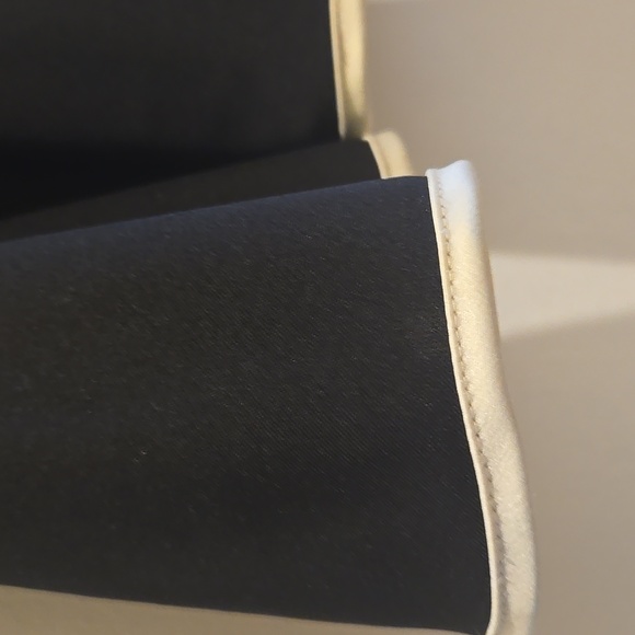 Express Black Midi Dress with Cream Accents - Picture 8 of 12